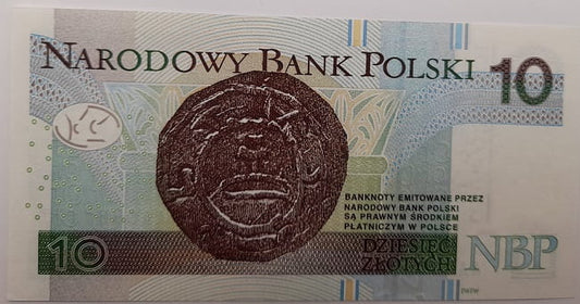 Banknot 10 zł 2012 Mieszko I AA UNC