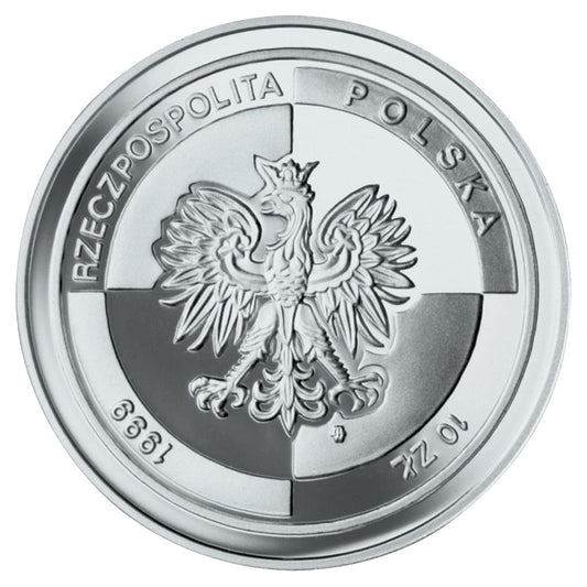 Moneta 10 zł Wejście Polski do NATO 1999 r.