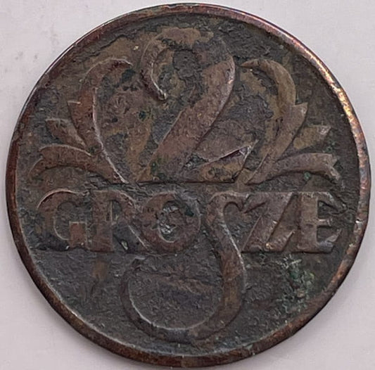 Moneta 2 grosze 1931 r.