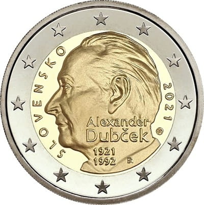 Moneta 2 euro 2021 Słowacja Aleksander Dupcek