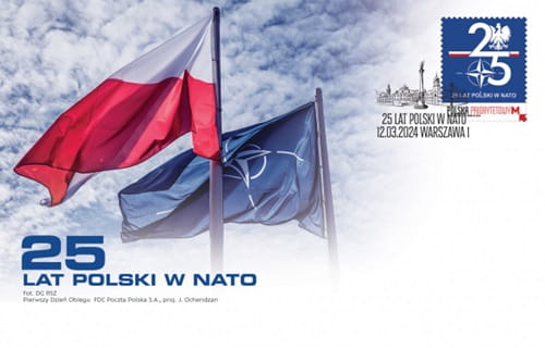 Koperta FDC 25 lat Polski w NATO 2024