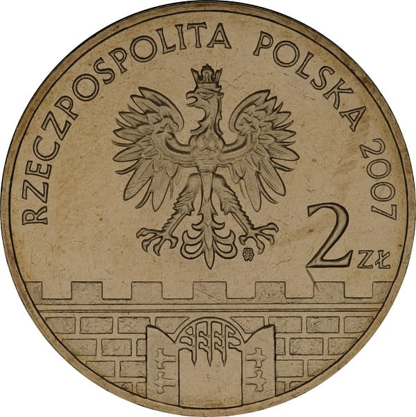 Moneta 2 zł Łomża 2007