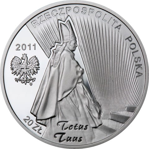 Moneta 20 zł Beatyfikacja Jana Pawła II 2011