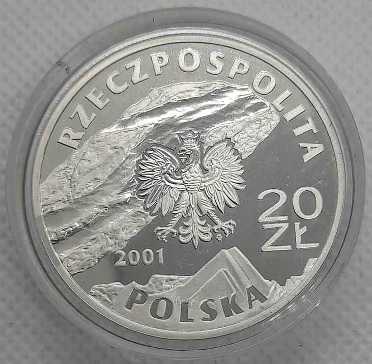 Moneta 20 zł Kopalnia Soli w Wieliczce 2001 r.