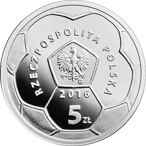 Moneta 5 zł  Legia Warszawa 2016 r.