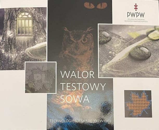 Sowa PWPW 2023 banknot testowy HIT